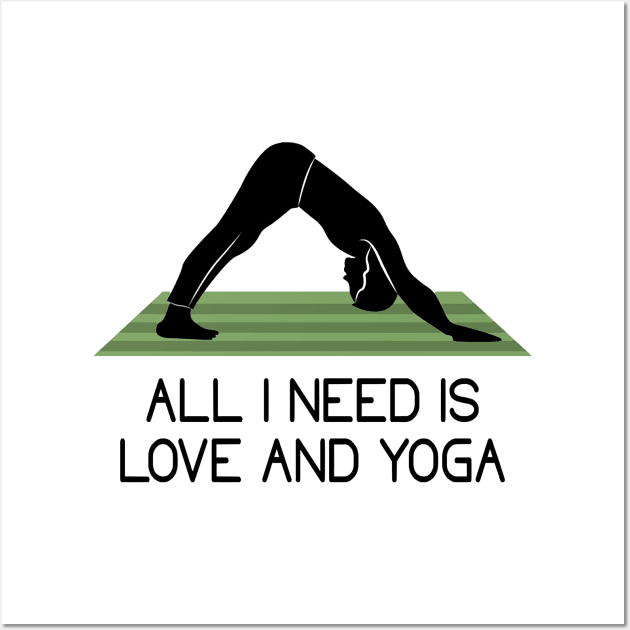 All I need is love and yoga Wall Art by leohat89-05